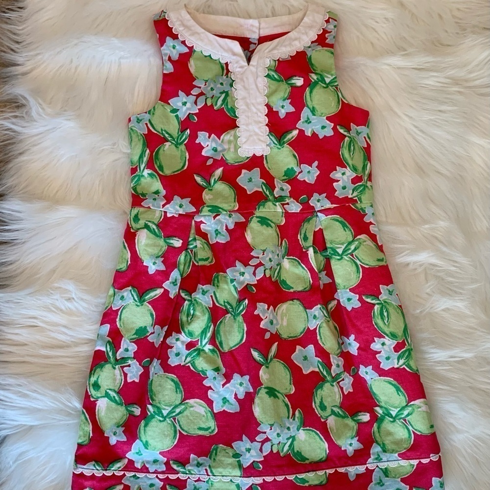 JANIE & JACK South Beach Beauty-  Lime Citrus Dress - size 6 - Picture 2 of 7